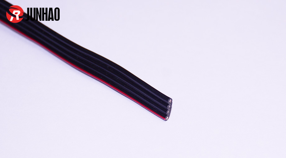 Side By Side 4 Core Silicone Flat Cable