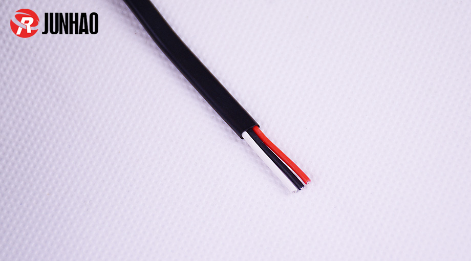 3 core silicone rubber flat cable